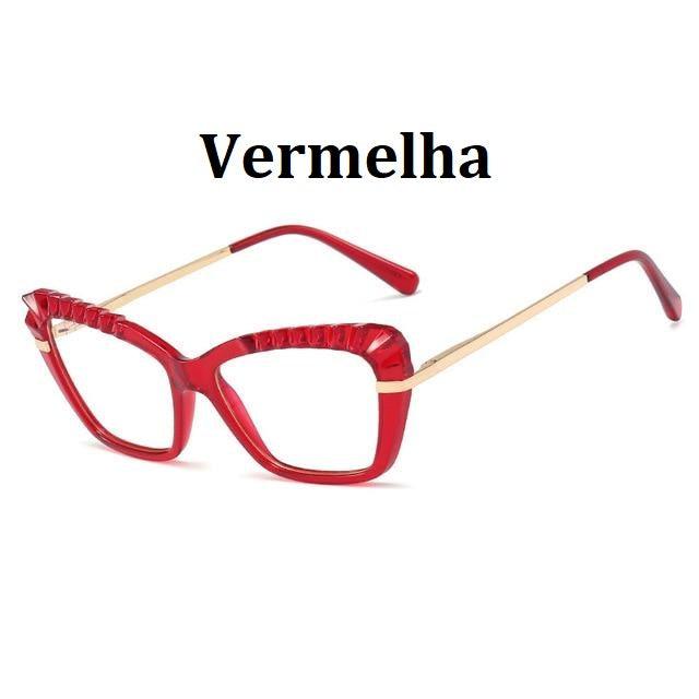 Armação de Óculos Gatinho Fashion