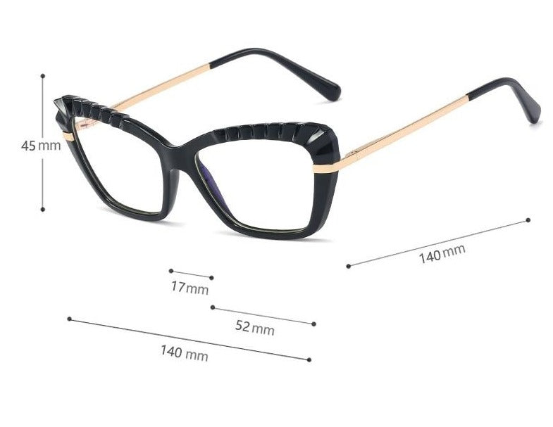 Armação de Óculos Gatinho Fashion