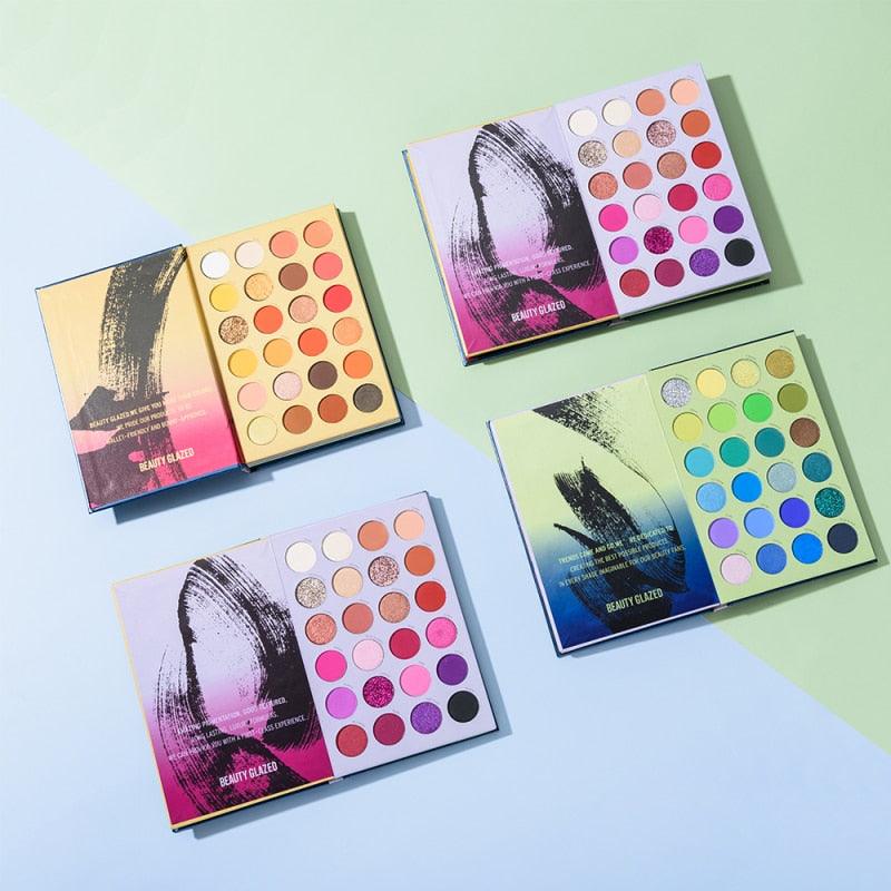 Paleta de Sombras Beauty Glazed Alta Pigmentação (72 Cores)