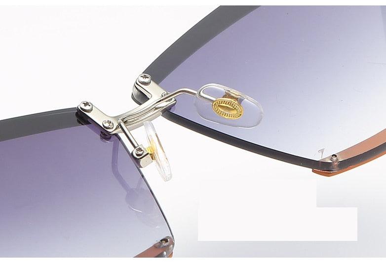 Óculos de Sol Quadrado Rimless