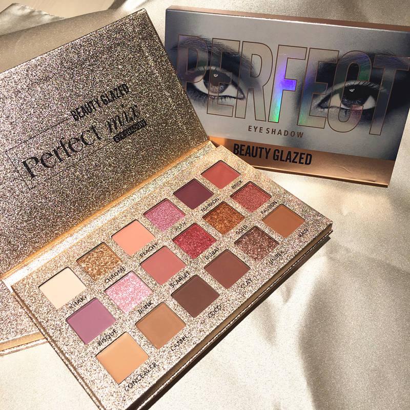 Paleta de Sombras Beauty Glazed - Perfect Mix Glitter (18 cores)